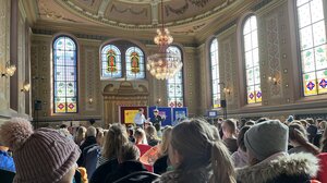 Schüler beim Lernzirkel Judentum des Dossenberger Gymnasium 